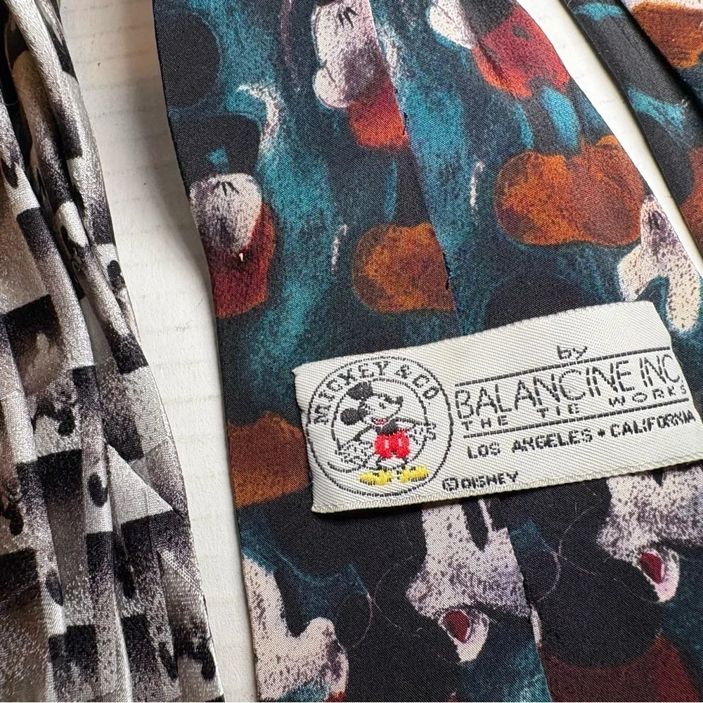 Vintage Disney Mickey Mouse Neck Ties